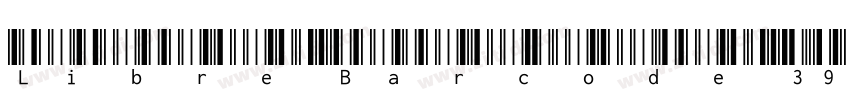 Libre Barcode 39 Ext字体转换